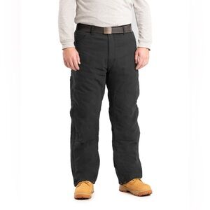 Berne Highland Duck Insulated Outer Pants Black Zip Legs 42x30
